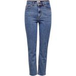 Niebieskie Jeansy z wysokim stanem Raw denim Skinny fit dżinsowe o szerokości 26 o długości 30 marki ONLY 