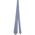Niebieskie Krawaty eleganckie marki KITON w rozmiarze uniwersalnym 