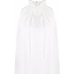 Białe Bluzki jedwabne damskie marki FABIANA FILIPPI w rozmiarze XL 