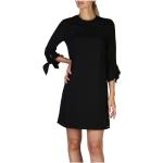 Czarne Krótkie sukienki damskie z poliestru marki Calvin Klein 