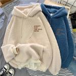 Fioletowe Swetry oversize damskie do prania ręcznego z długimi rękawami na jesień w rozmiarze XL 