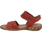 Czerwone Sandały skórzane damskie na lato marki Josef Seibel w rozmiarze 36 