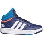 Niebieskie Buty do koszykówki dla dzieci amortyzujące eleganckie marki adidas Junior w rozmiarze 35,5 