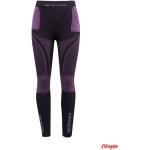 Przecenione Fioletowe Spodnie termoaktywne damskie poliamidowe marki X-Bionic 