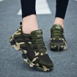 Sneakersy sznurowane damskie w stylu wojskowym na wiosnę w rozmiarze 35 