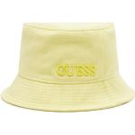 Przecenione Żółte Kapelusze damskie marki Guess w rozmiarze L 