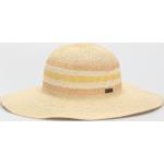 Przecenione Beżowe Letnie kapelusze damskie marki Roxy Sunset 