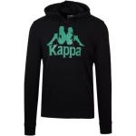 Czarne Bluzy polarowe męskie bawełniane marki Kappa Authentic 