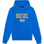 Niebieskie Bluzy z kieszeniami męskie do prania w pralce eleganckie marki Diesel w rozmiarze S 