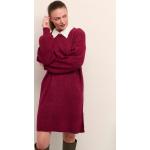 Przecenione Bordowe Swetry oversize damskie marki CREAM w rozmiarze S 