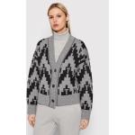 Przecenione Szare Swetry oversize damskie marki Tommy Hilfiger w rozmiarze M 
