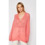 Przecenione Różowe Swetry oversize damskie marki Twinset w rozmiarze L 