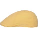 Żółte Kaszkiety damskie bawełniane marki Stetson w rozmiarze L 