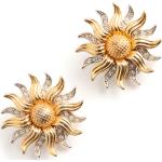 Kenneth Jay Lane Pre-owned, Sunflower earrings Żółty, female,