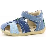Niebieskie Sandały skórzane dla chłopców na lato marki Kickers Bigbazar w rozmiarze 26 