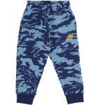 Niebieskie Spodnie dziecięce dresowe dla chłopców polarowe marki Nike 