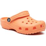 Przecenione Pomarańczowe Chodaki damskie na lato marki Crocs 