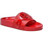 Przecenione Czerwone Sandały skórzane damskie na lato marki Ralph Lauren w rozmiarze 38 
