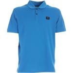 Błękitne Koszulki polo męskie w stylu casual marki PAUL & SHARK w rozmiarze L 