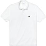 Białe Koszulki polo eleganckie bawełniane marki Lacoste L.12.12 w rozmiarze L 