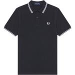 Czarne Koszulki polo męskie w stylu casual marki Fred Perry w rozmiarze M 