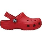 Czerwone Sandały płaskie dla dzieci eleganckie na lato marki Crocs w rozmiarze 23 