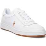 Białe Sneakersy skórzane sportowe marki POLO RALPH LAUREN Big & Tall w rozmiarze 40 