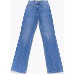 Niebieskie Szerokie jeansy damskie dżinsowe marki Tory Burch 