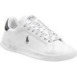 Białe Niskie sneakersy sportowe ze skóry marki POLO RALPH LAUREN Big & Tall w rozmiarze 40 