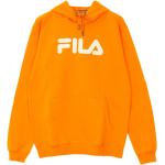 Pomarańczowe Bluzy sportowe z długimi rękawami sportowe marki Fila w rozmiarze S 