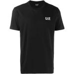 Czarne Koszulki z nadrukiem męskie z krótkimi rękawami w stylu casual marki Emporio Armani w rozmiarze XL 