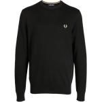 Czarne Swetry z okrągłym dekoltem męskie marki Fred Perry w rozmiarze S 