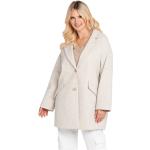 Beżowe Klasyczne płaszcze damskie eleganckie na zimę w rozmiarze XL 