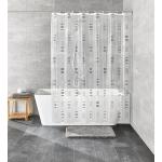 Wielokolorowe Zasłony prysznicowe do prania w pralce marki Kleine Wolke w rozmiarze 200x180 cm 