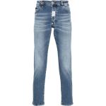 Kobaltowe Jeansy rurki męskie dżinsowe marki Philipp Plein 