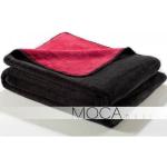 Czarne Pledy do prania w pralce marki Moca Design w rozmiarze 150x200 