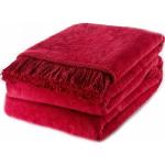 Czerwone Koce do prania w pralce w nowoczesnym stylu marki Moca Design w rozmiarze 150x200 