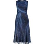 Niebieskie Sukienki na zamek damskie brokatowe marki Swing w rozmiarze L 