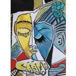 Kolorowy obraz olejny do salonu Pablo Picasso - Głowa czytającej kobiety