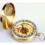 Złote Kompasy w stylu retro marki Drobiny Czasu 