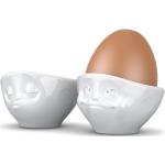 Białe Kieliszki do jajek porcelanowe marki 58products 