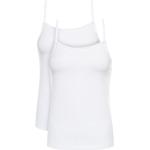 Przecenione Białe Koszulki na ramiączkach damskie z krótkimi rękawami marki Calvin Klein Underwear w rozmiarze XL 
