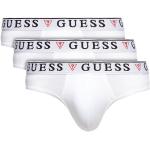 Przecenione Białe Slipy męskie marki Guess w rozmiarze S 
