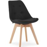 Szare Krzesła do jadalni tapicerowane - 4 sztuki w nowoczesnym stylu marki ELIOR 