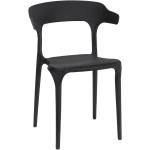 Przecenione Czarne Krzesła stylowe - 4 sztuki w nowoczesnym stylu marki ELIOR 