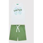 Przecenione Białe Krótkie spodnie męskie sportowe marki United Colors of Benetton 