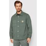 Przecenione Zielone Koszule męskie w stylu casual marki Carhartt WIP w rozmiarze M 