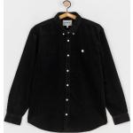 Przecenione Czarne Koszule męskie sztruksowe marki Carhartt WIP w rozmiarze S 