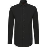 Czarne Koszule sportowe z długimi rękawami w stylu casual bawełniane z klasycznym kołnierzykiem marki HUGO BOSS BOSS w rozmiarze XL 