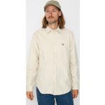 Przecenione Beżowe Koszule męskie bawełniane marki Dickies w rozmiarze XL 
